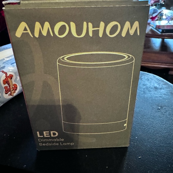 AMOUHOM Dimmable LED Bedside Lamp - Picture 2 of 3